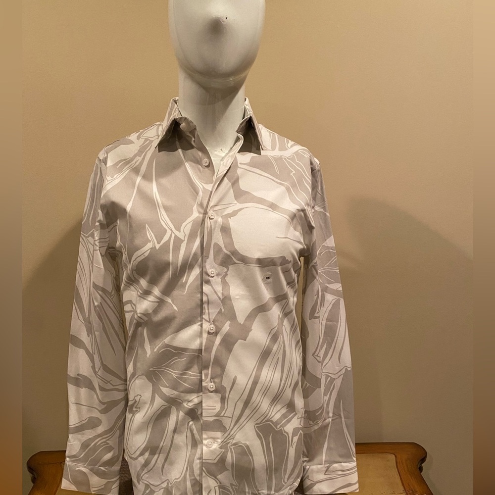 NWT Express Men's Patterned Button Up Shirt - Size XS